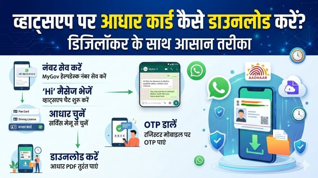 WhatsApp पर आधार कार्ड कैसे डाउनलोड करें?