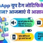 WhatsApp ग्रुप टैग नोटिफिकेशन से हैं परेशान? आजमाएं ये जादुई तरीके और पाएं फालतू के अलर्ट्स से तुरंत छुटकारा