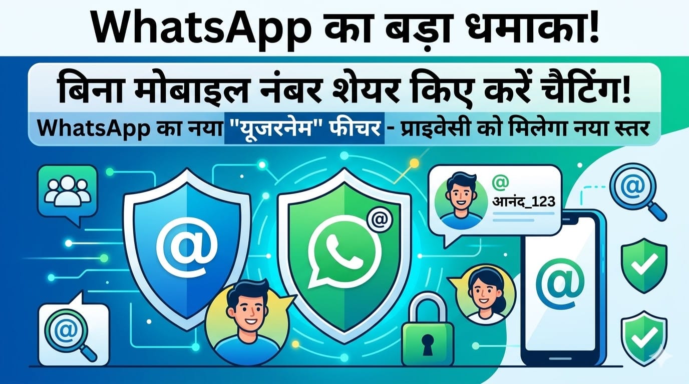 WhatsApp नंबर शेयर करने की झंझट खत्म, अब सिर्फ इस 1 गुप्त नाम से होगा काम!