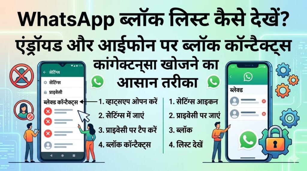 WhatsApp Block List Kaise Dekhe: Android और iPhone पर ब्लॉक कॉन्टैक्ट्स चेक करने का आसान तरीका