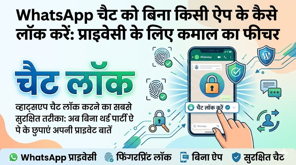 WhatsApp Chat Lock Kaise Kare: बिना किसी ऐप के छुपाएं अपनी प्राइवेट चैट