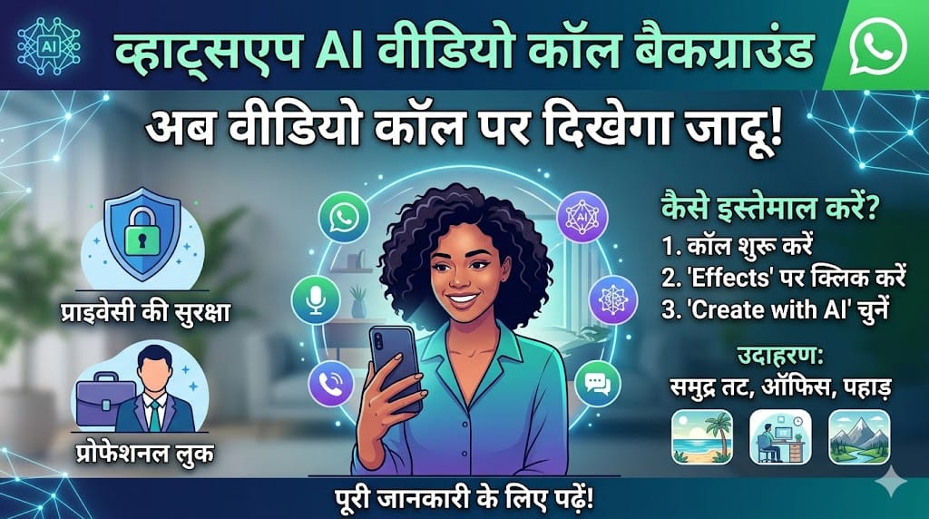 व्हाट्सएप वीडियो कॉल पर अपना बैकग्राउंड कैसे बदलें? जानें Meta AI का नया जादुई तरीका!