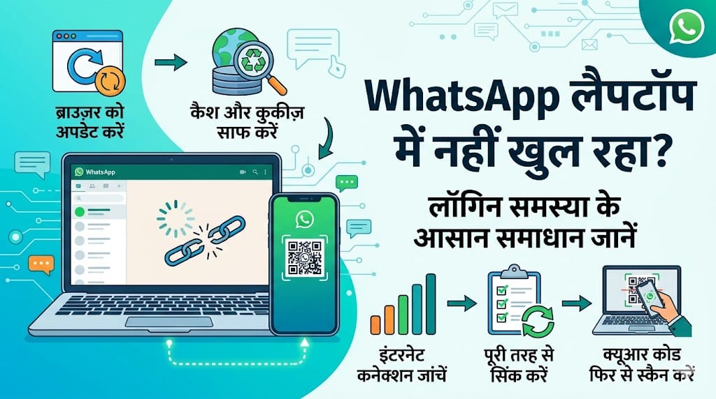 WhatsApp लैपटॉप में नहीं खुल रहा? लॉगिन समस्या के 5 आसान समाधान जानें