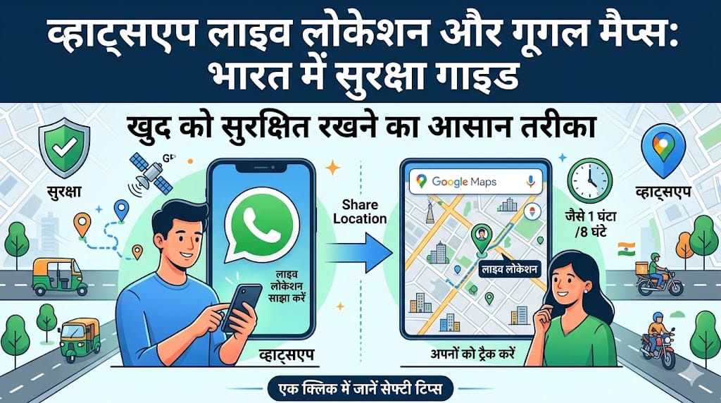 WhatsApp लाइव लोकेशन कैसे शेयर करें