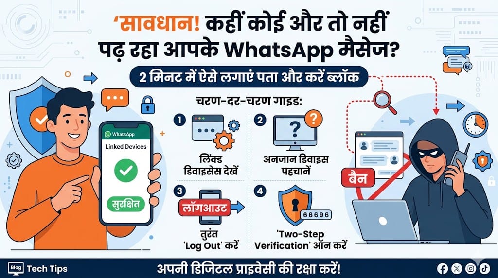 WhatsApp Spy Check: कहीं कोई और तो नहीं पढ़ रहा आपके मैसेज? 2 मिनट में ऐसे पकड़ें