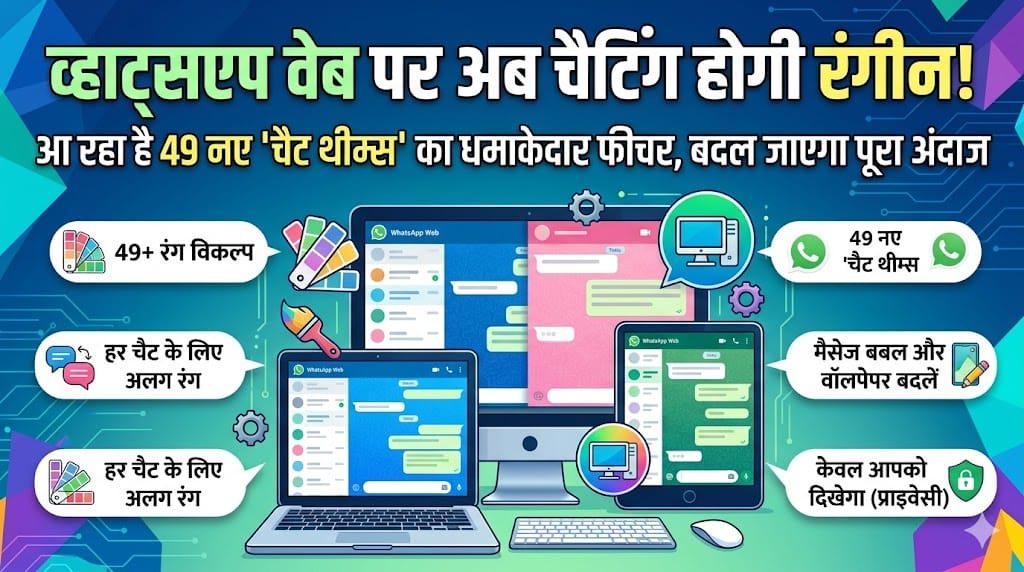 WhatsApp Web New Feature: 49 Chat Themes! अब बदल जाएगा चैटिंग का अंदाज, देखें कैसे करें इस्तेमाल